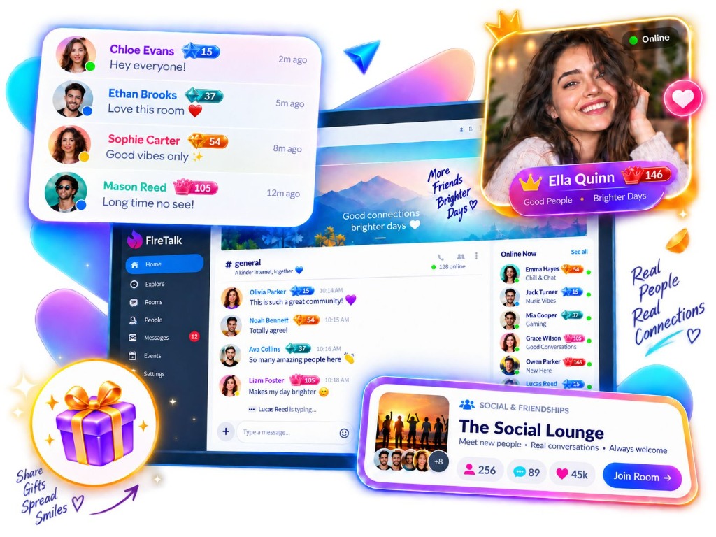 Firetalk - Meet New Friends, Video & Voice Chat